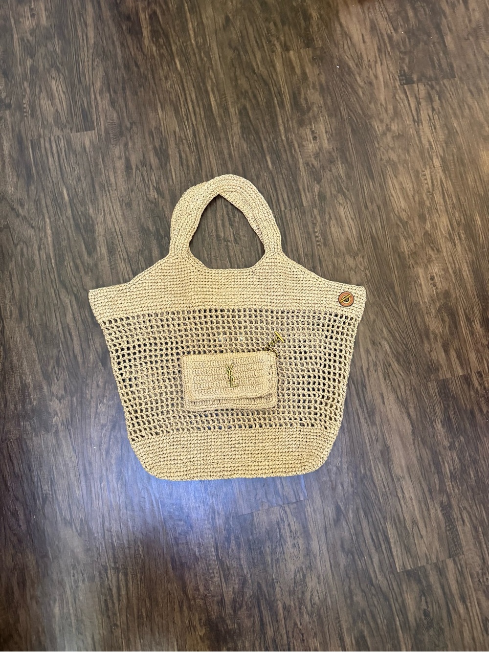 Crochet Tote bag with Matching Pouch - Picture 4 of 14